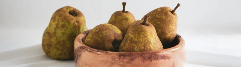 Peras pochadas deliciosas y saludables