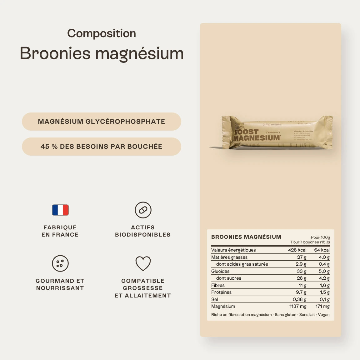Broonies magnésium
