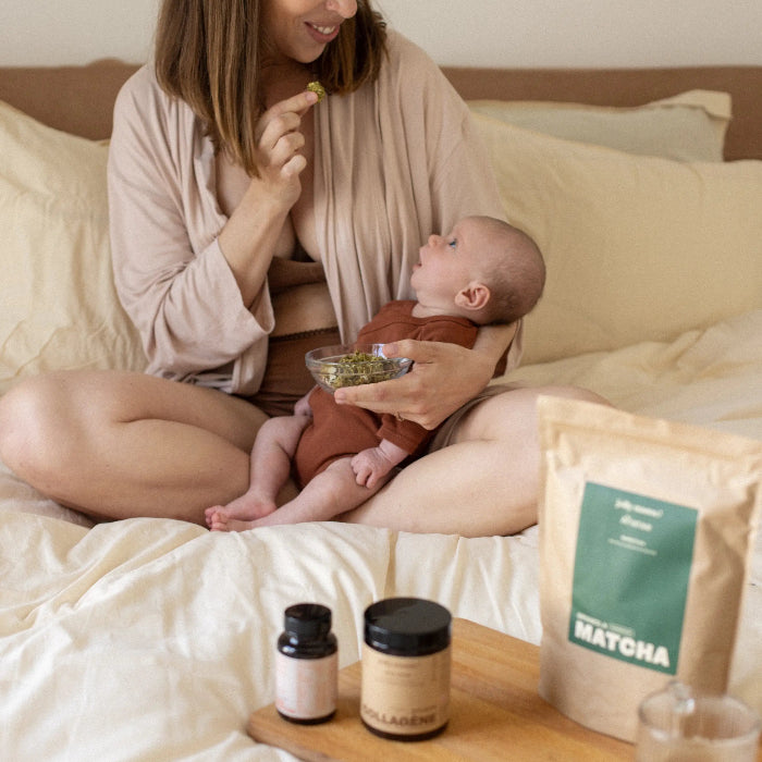 Granola Matcha Jolly Mama – zakje 250 g kokos en groene thee, glutenvrij
