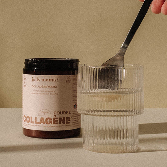 Pack collagene Jolly Mama – due polveri al collagene marino (cacao crudo + neutro) e brodo d'ossa di pollo bio
