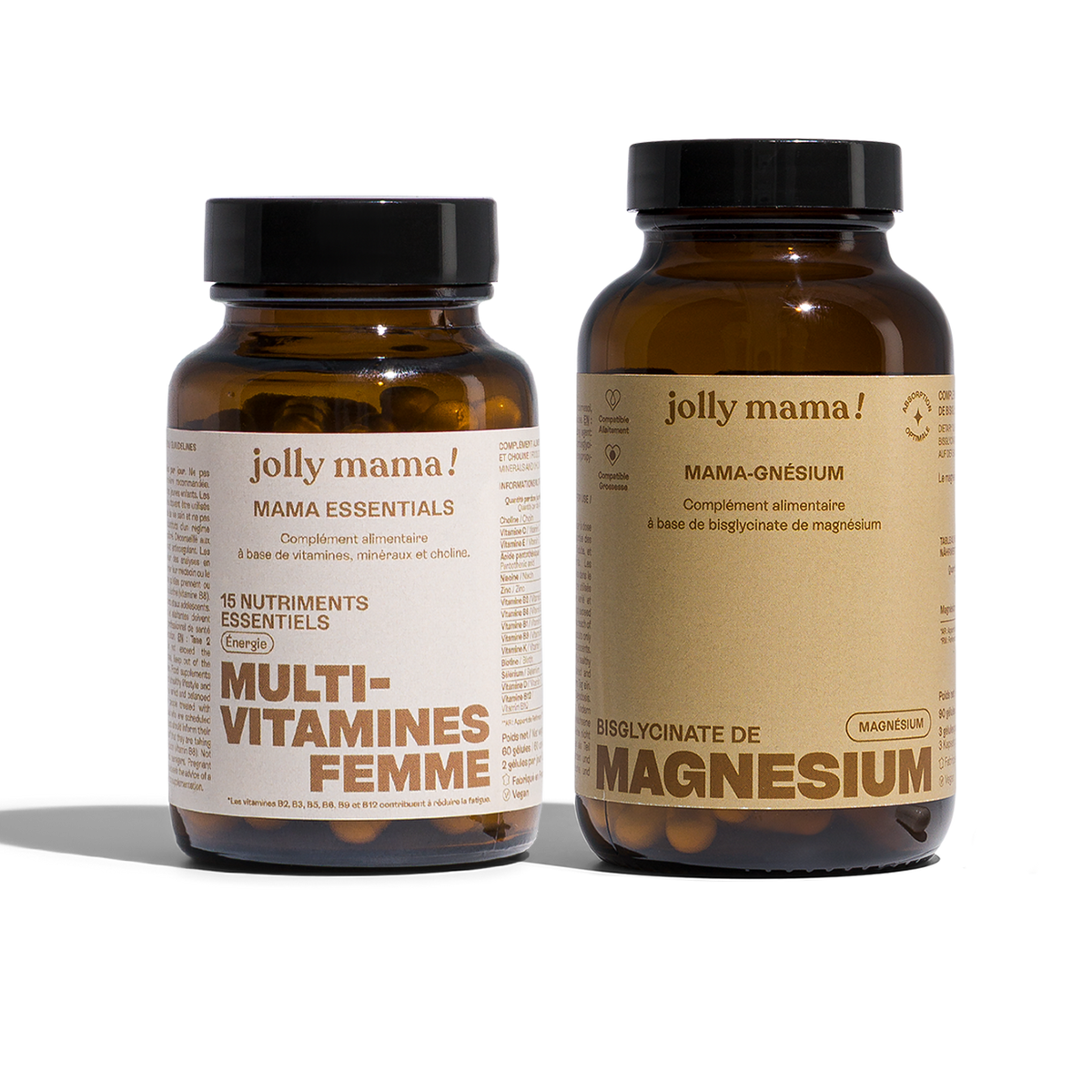 Kit contro la stanchezza Jolly Mama: Mama essentials e Mama-gnésium