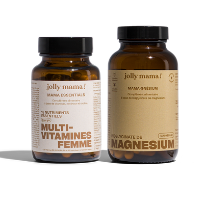 Kit contro la stanchezza Jolly Mama: Mama essentials e Mama-gnésium