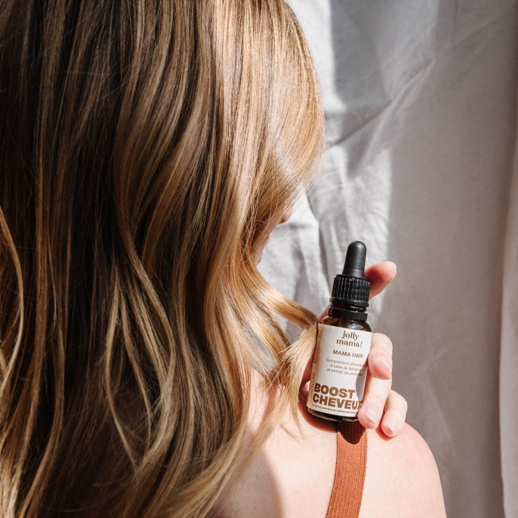 Mama Hair Jolly Mama – vloeibare pipette voor haar met gepatenteerde keratine, biotine en appelextract
