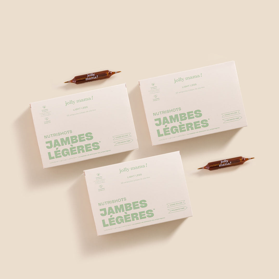 Light Legs Jolly Mama – complemento natural para piernas ligeras, formato ampollas 20 días