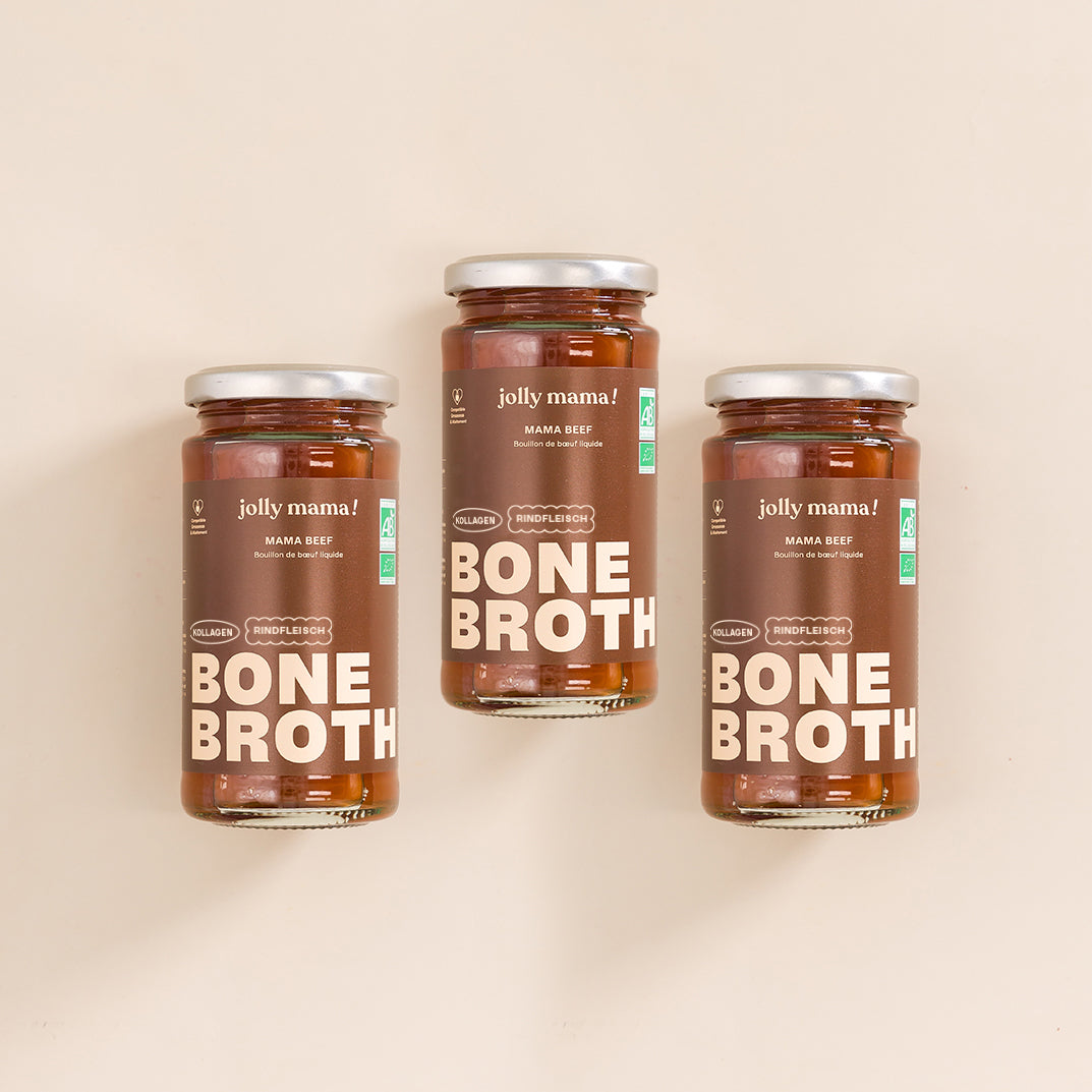Mama Beef – brodo di manzo biologico, senza conservanti, senza glutine, formulato per la maternità