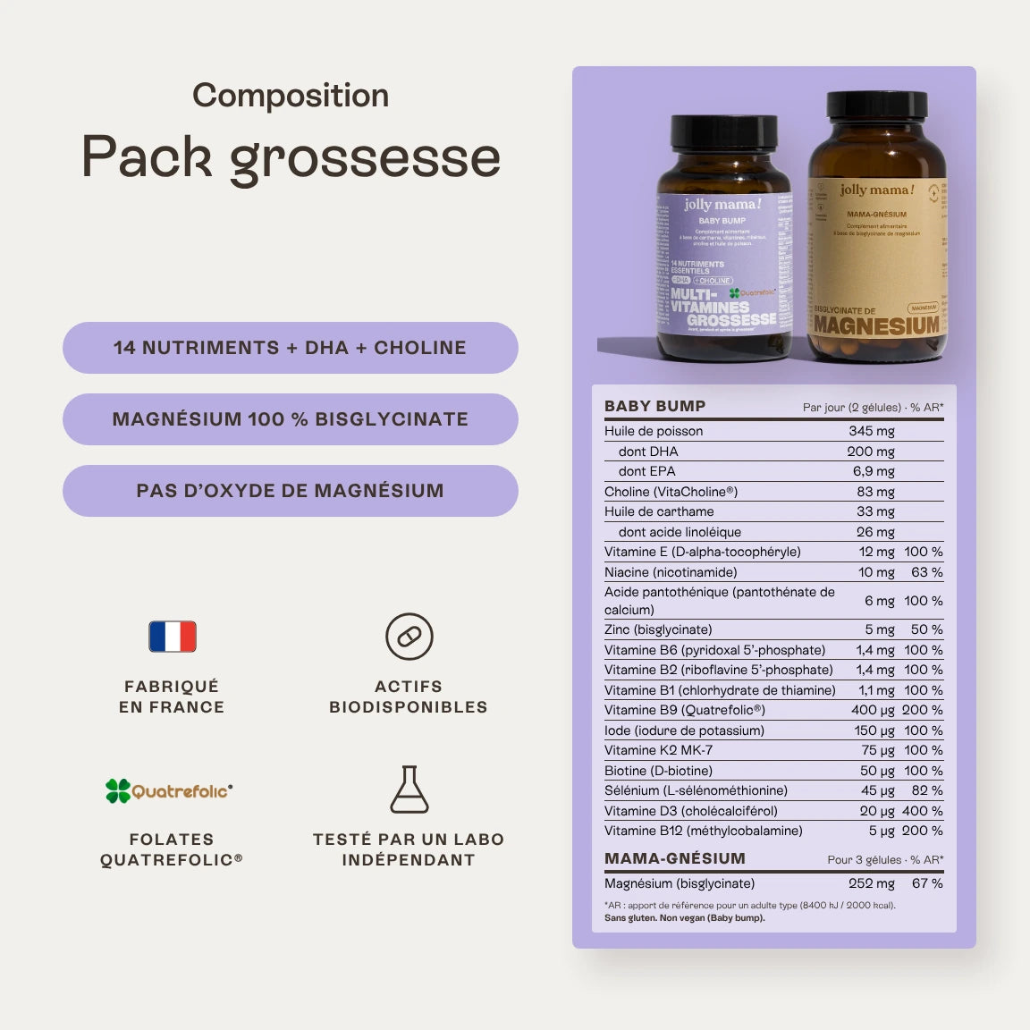 Pack grossesse magnésium