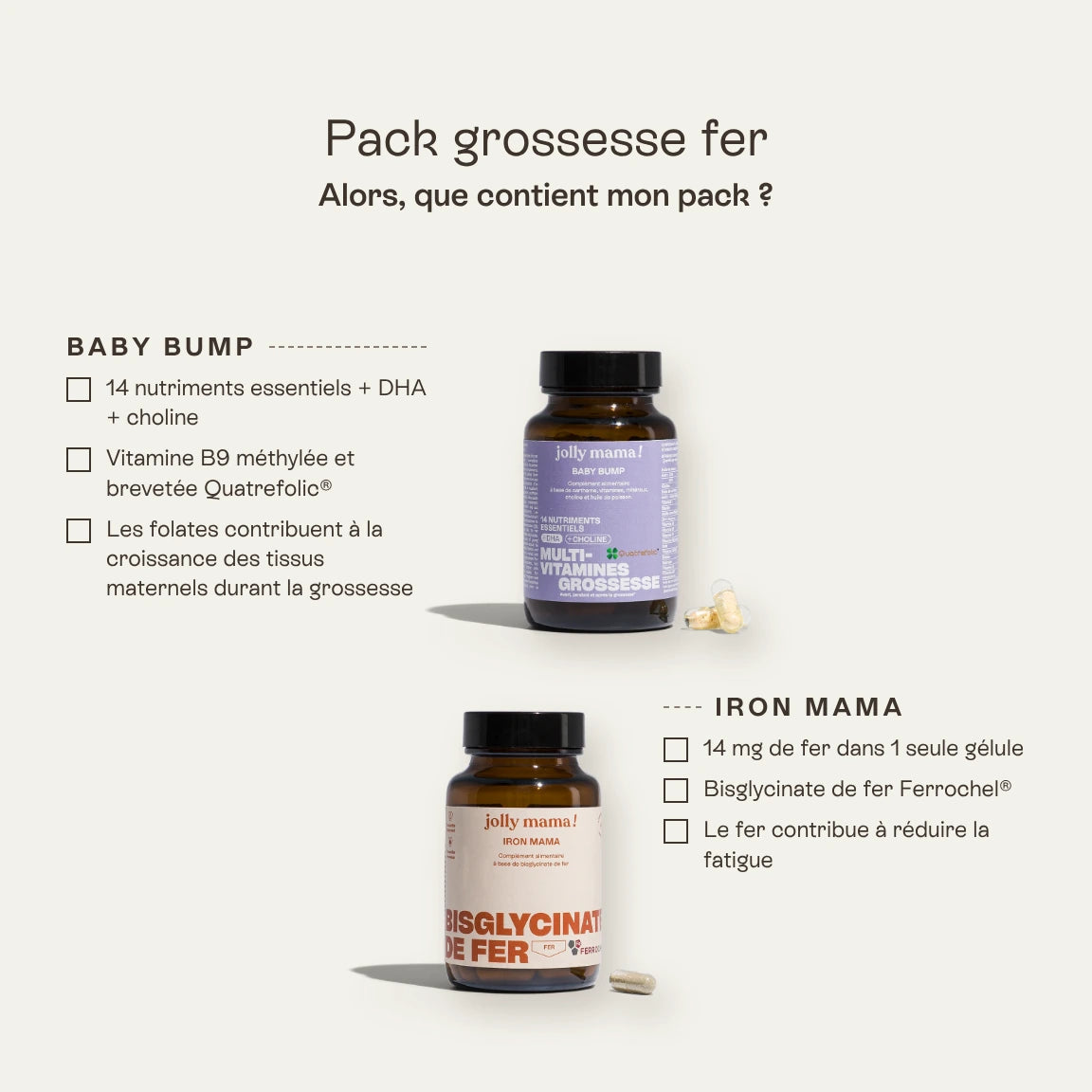 Pack grossesse fer