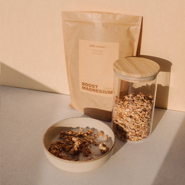 Granola chocolat et cacahuètes Peanut Mama Jolly Mama – soutien grossesse et allaitement