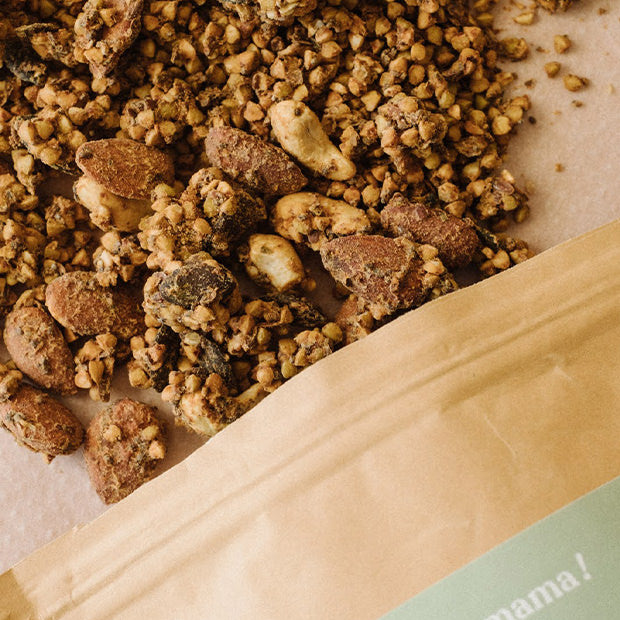 Tomato Croq Jolly Mama – savoury granola 300 g, compatible with pregnancy and breastfeeding, rich in iodine, folates, iron